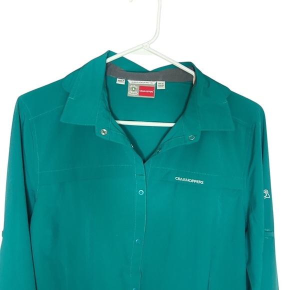 Craghoppers Insect Shield Button Down Shirt Green Women’s 12 - Picture 2 of 14